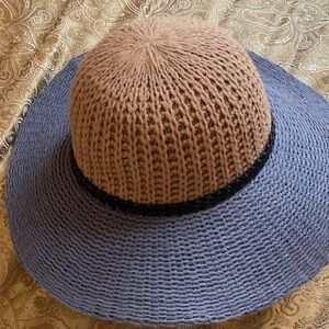 Woven acrylic hat